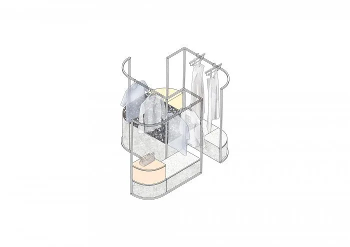 BIM Architecture | Like being in an Abstract and Constructivist Art Museum - ON/OFF Fashion Buying Shop/Studiolite