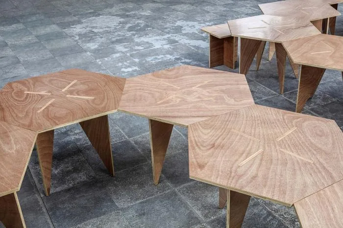 BIM Architecture | Urban Construction & Rural Rebirth, Flexible Application of Low Tech Plywood/ROOI