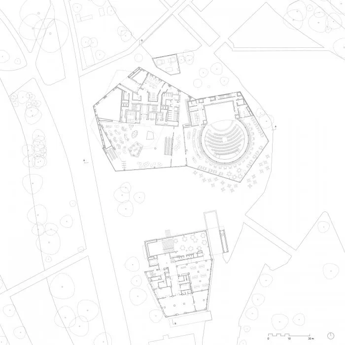 BIM Architecture | Heilbronn Technology Museum, a spiral enclosed horseshoe shaped space