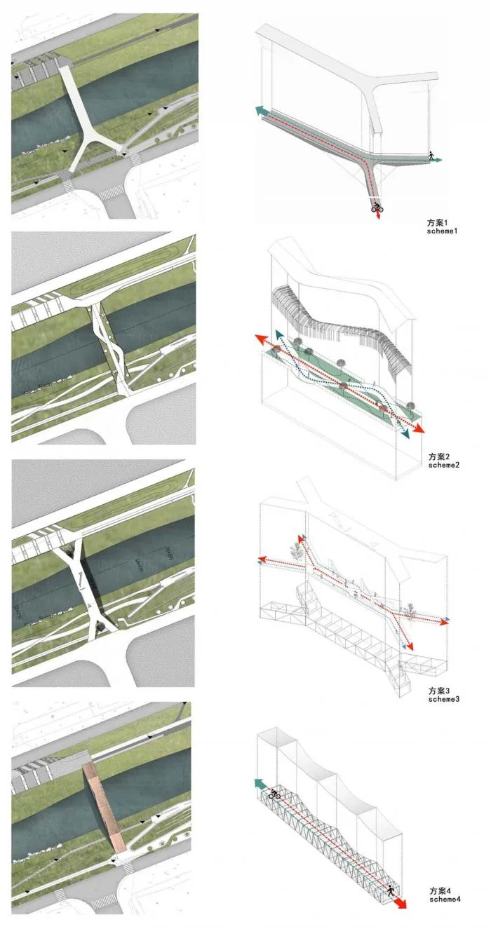 BIM Architecture | Tension in Tranquility: Cross River Pedestrian Bridge at Shenzhen Pingshan Senior High School/Nansha Original