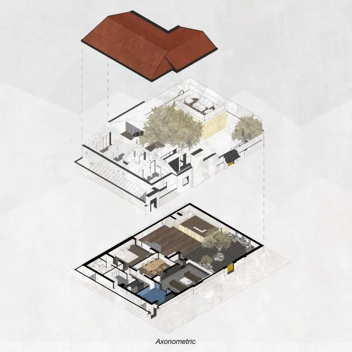 BIM architecture | One meter storage: showcasing skills quietly in a 100 square meter yard