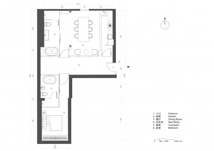 BIM Architecture | Mirror Courtyard in Hutong - Baochao Hutong Hidden Courtyard/DAGA Grand View Architecture