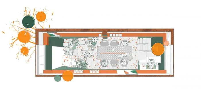 BIM architecture | Office space design half a meter away from home, Ningbo