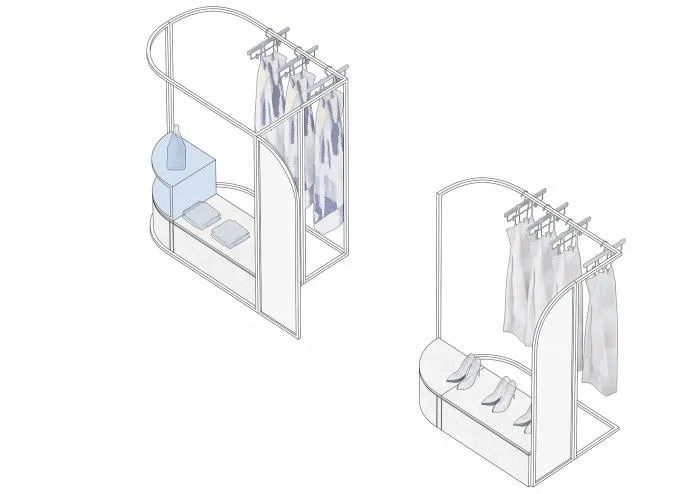 BIM Architecture | Like being in an Abstract and Constructivist Art Museum - ON/OFF Fashion Buying Shop/Studiolite