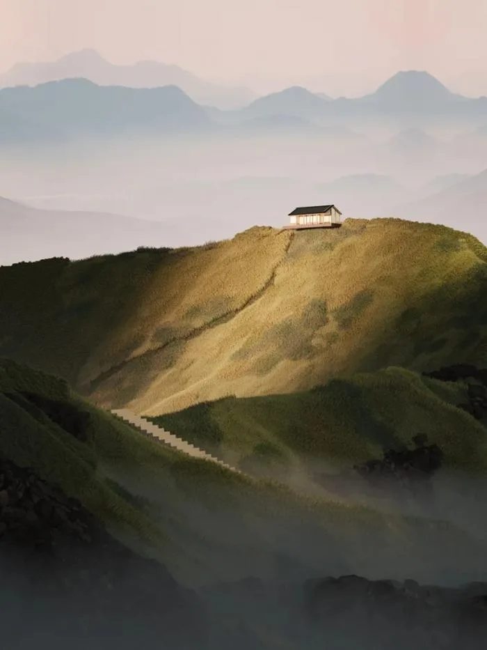 BIM Architecture | Surrealist Japanese Garden Scene Conceived by Six N. Five