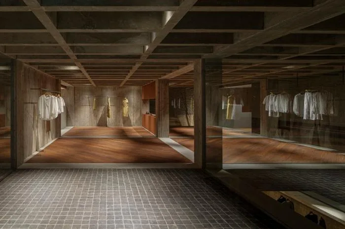 BIM Architecture | Thick and Transparent: Daihara Kendo Semi elevated Brand Store/Shimokawa Toru Architecture Firm