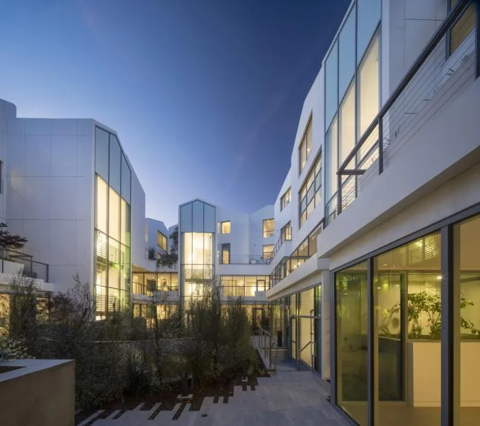 BIM Architecture | MAD's first project in the United States, 'Beverly Hills Courtyard,' completed, small village on the hillside