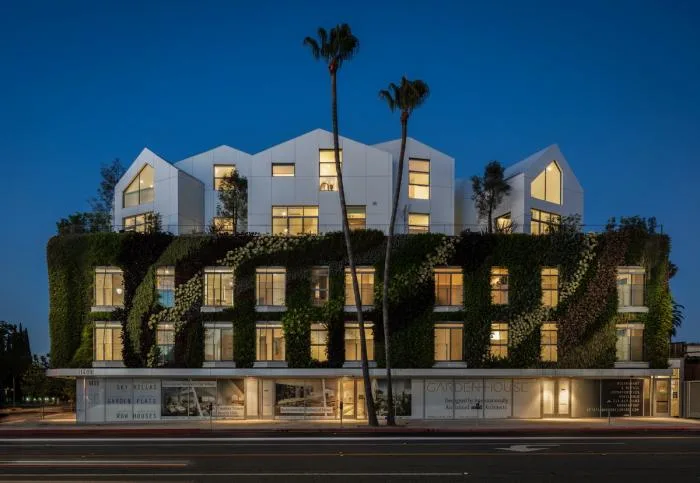 BIM Architecture | MAD's first project in the United States, 'Beverly Hills Courtyard,' completed, small village on the hillside