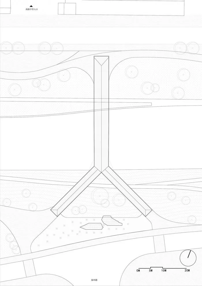 BIM Architecture | Tension in Tranquility: Cross River Pedestrian Bridge at Shenzhen Pingshan Senior High School/Nansha Original