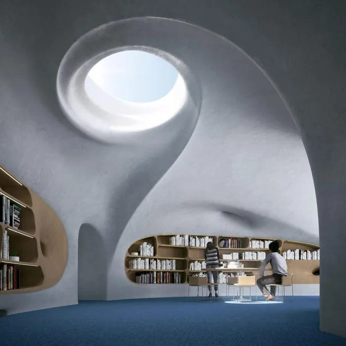 BIM Architecture | MAD's New Work 'Cloud Cave Library' is about to be completed