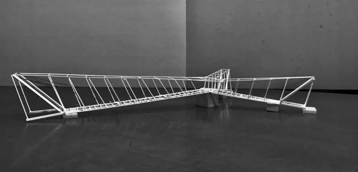 BIM Architecture | Tension in Tranquility: Cross River Pedestrian Bridge at Shenzhen Pingshan Senior High School/Nansha Original