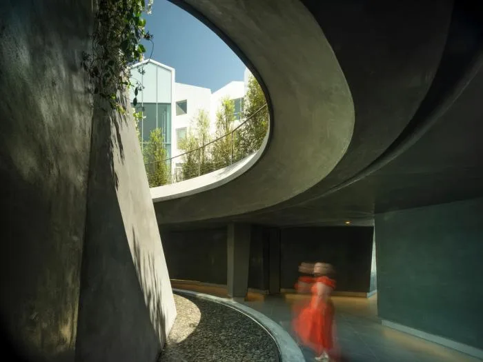 BIM Architecture | MAD's first project in the United States, 'Beverly Hills Courtyard,' completed, small village on the hillside