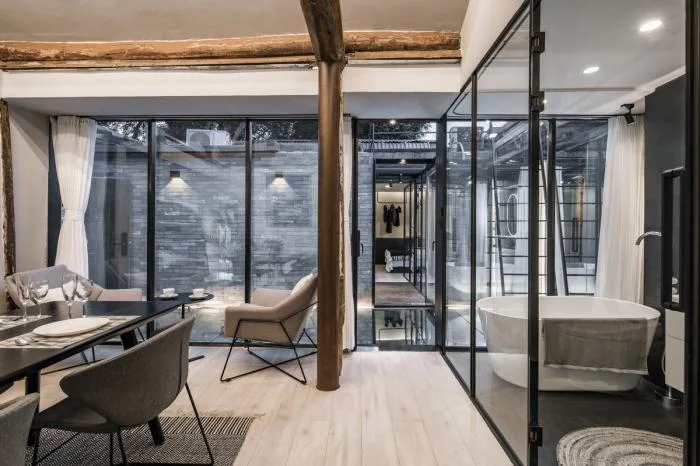 BIM Architecture | Mirror Courtyard in Hutong - Baochao Hutong Hidden Courtyard/DAGA Grand View Architecture