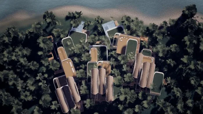 BIM Architecture | Zaha Hadid Architects' 'Roatan Island Residential' Solution, Floating Jungle Settlement