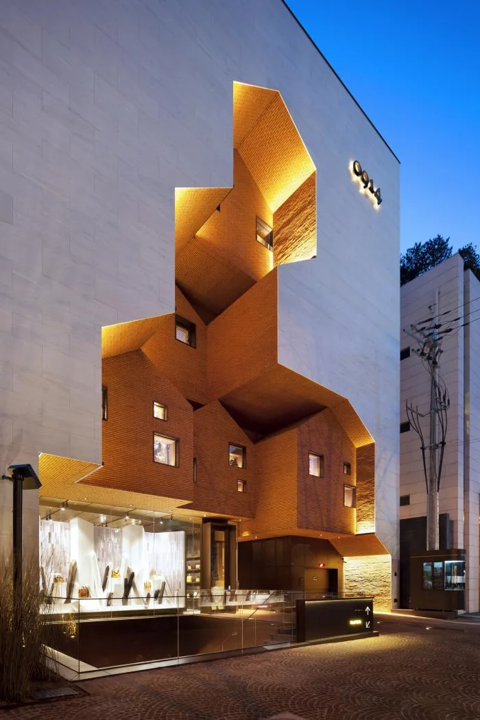 BIM Architecture | Village Small Houses Stacked in White Boxes: Korea 0914 Flagship Store