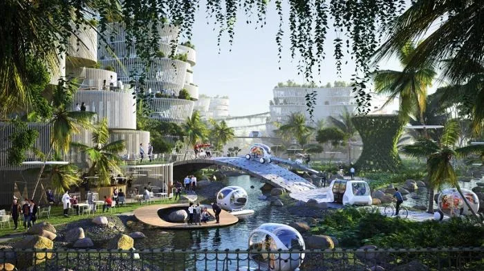 BIM Architecture | BIG collaborates with Hijjas and Ramboll to create a biodiversity city on the South Island of Penang, Malaysia
