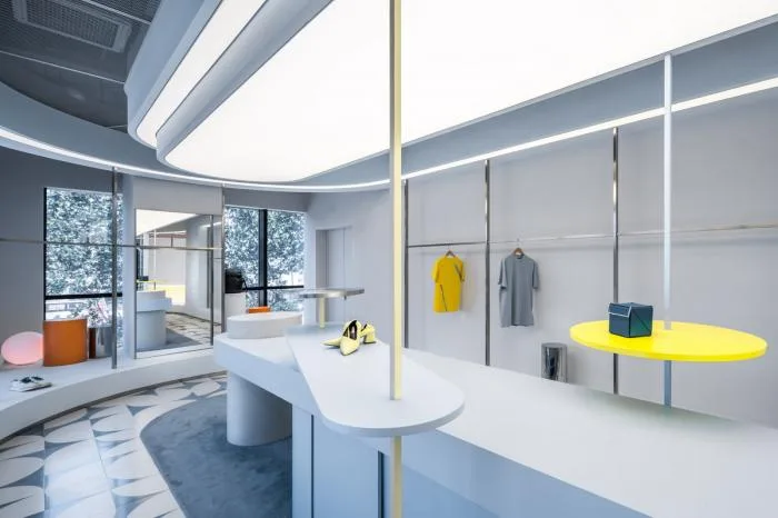BIM Architecture | Like being in an Abstract and Constructivist Art Museum - ON/OFF Fashion Buying Shop/Studiolite