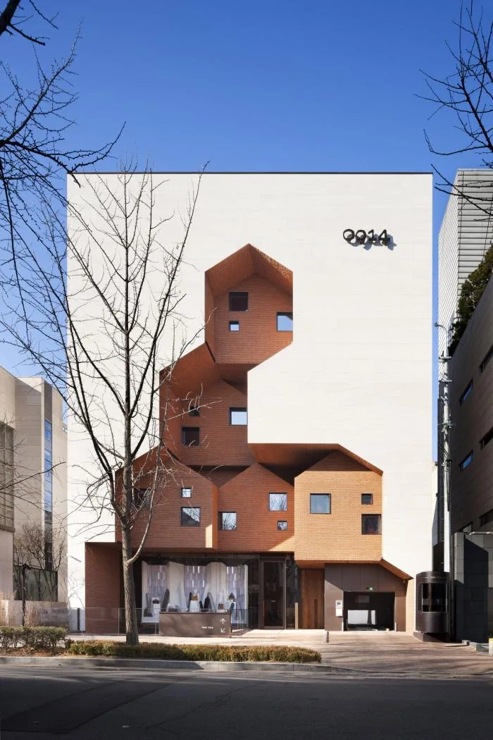 BIM Architecture | Village Small Houses Stacked in White Boxes: Korea 0914 Flagship Store
