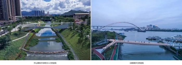 BIM Architecture | Tension in Tranquility: Cross River Pedestrian Bridge at Shenzhen Pingshan Senior High School/Nansha Original