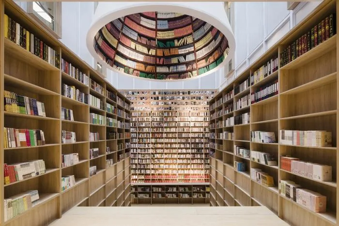 BIM Architecture | Yuanping · Meijing Bookstore: A Bookstore Hidden in the Skylight Courtyard/Shanghai Yanyang Architectural Design Studio