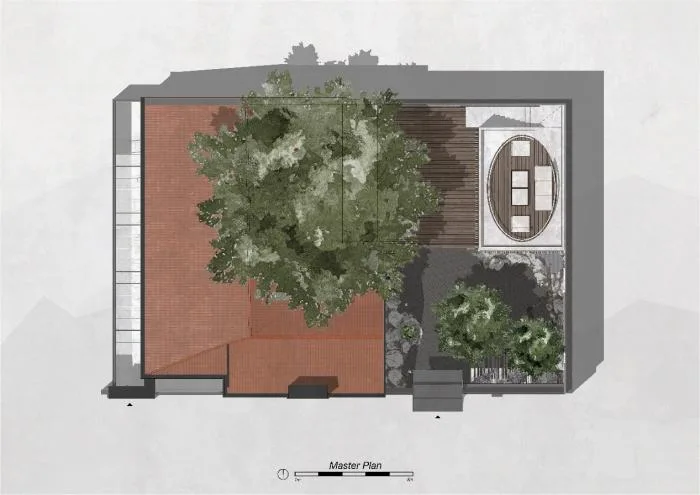 BIM architecture | One meter storage: showcasing skills quietly in a 100 square meter yard