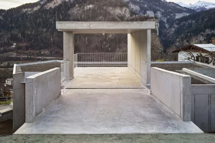 BIM Architecture | A Folding and Versatile Concrete Hut Surrounded by Mountains
