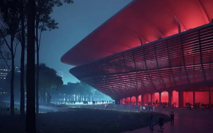 BIM Architecture | Zaha Hadid&Associates; IDEA Xi'an International Football Center is under construction as the venue for the 2023 AFC Asian Cup