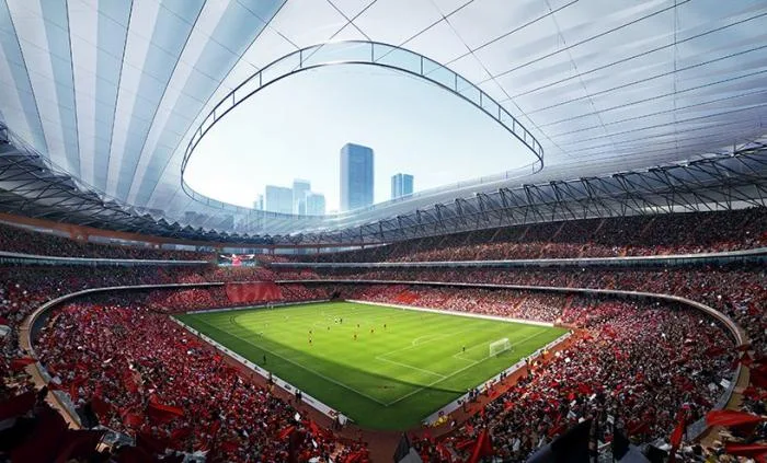 BIM Architecture | Zaha Hadid&Associates; IDEA Xi'an International Football Center is under construction as the venue for the 2023 AFC Asian Cup