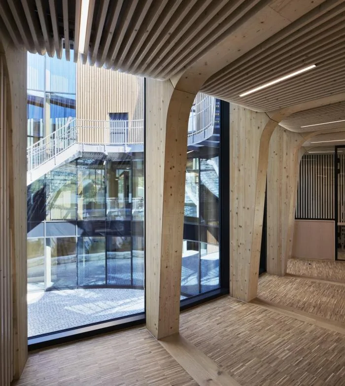 BIM Architecture | Norwegian Collection Library: Vertical Wood Weaves Soft Facades/Helen&  Hard