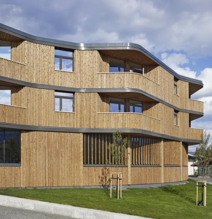 BIM Architecture | Norwegian Collection Library: Vertical Wood Weaves Soft Facades/Helen&  Hard