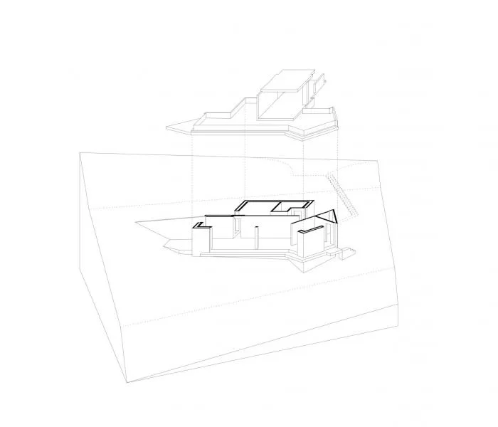 BIM Architecture | A Folding and Versatile Concrete Hut Surrounded by Mountains