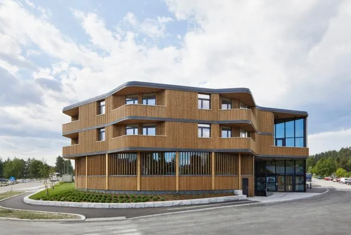 BIM Architecture | Norwegian Collection Library: Vertical Wood Weaves Soft Facades/Helen&  Hard