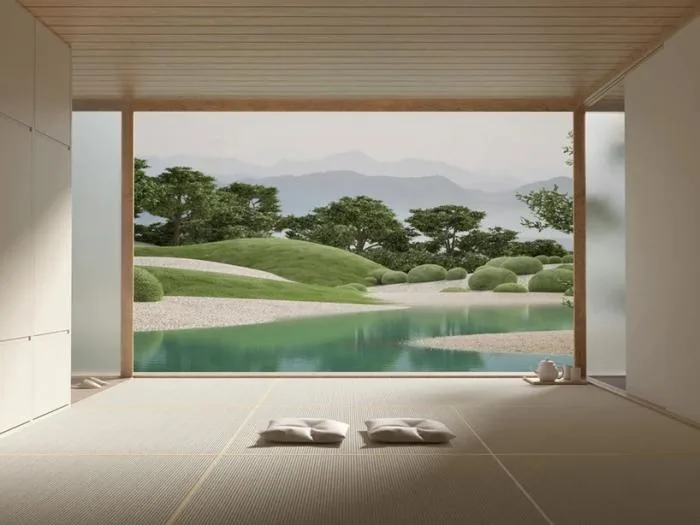 BIM Architecture | Surrealist Japanese Garden Scene Conceived by Six N. Five