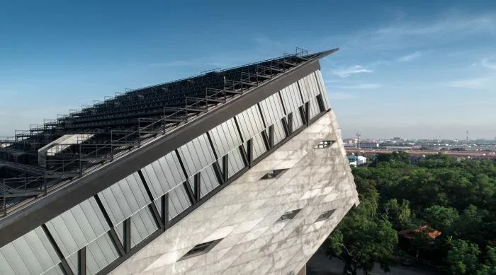 BIM Architecture | Thailand Ministry of Agriculture Golden Jubilee Museum, 'Fallen' Building/Plan Architect