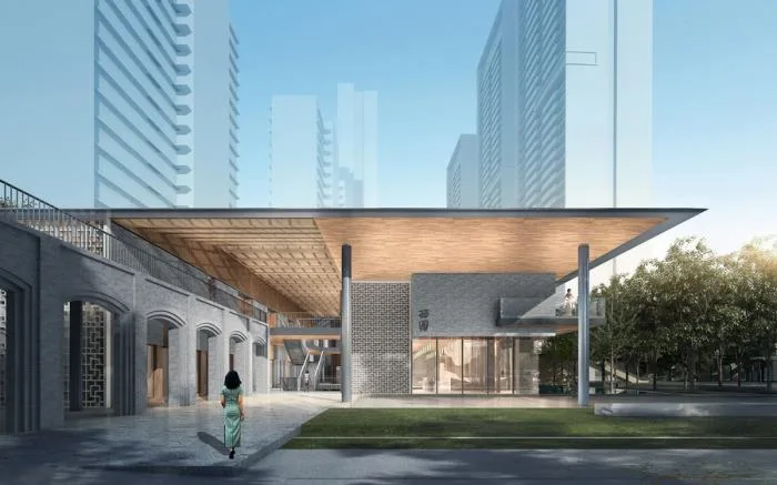 BIM Architecture | China Resources Xiyuan Yuefu Living Hall/Cube Design