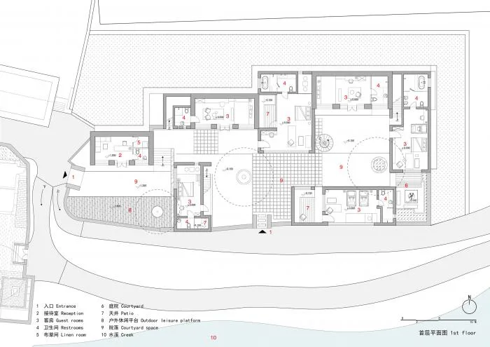 BIM Architecture | Taiyue Courtyard - Mint Homestay/Sanwen Architecture