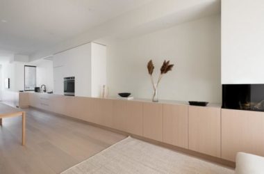 BIM Architecture | Burton Residence: Sleek Wooden Cabinets Flow Through Narrow Spaces by StudioAC-BIM WORLD