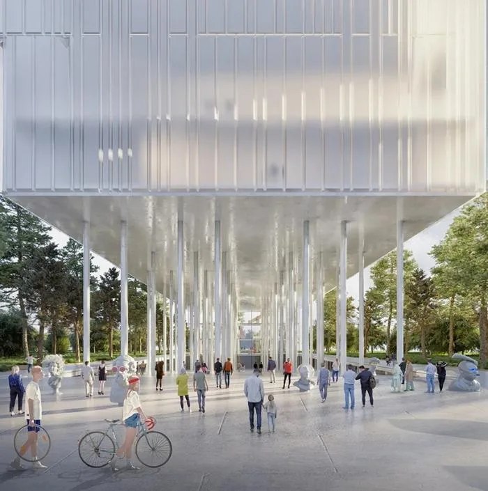 BIM Architecture | Floating White 'Lighthouse' in Space: Banja Luka Cultural Complex/Cosmos