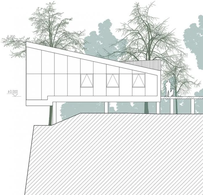 BIM Architecture | 809 Arsenal Site Renovation - Cliff Top Tea Bar/Sanwen Architecture