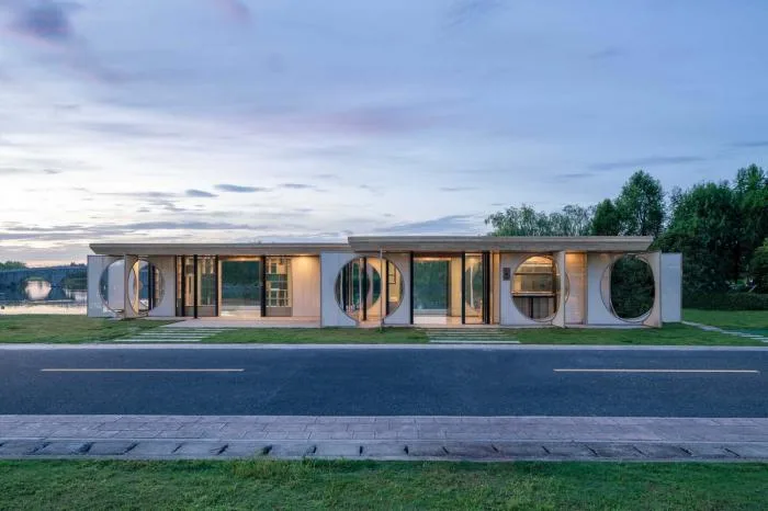 BIM Architecture | Xianghu Dingshan Island Station 'Screen Pavilion'/Planting Field Architecture