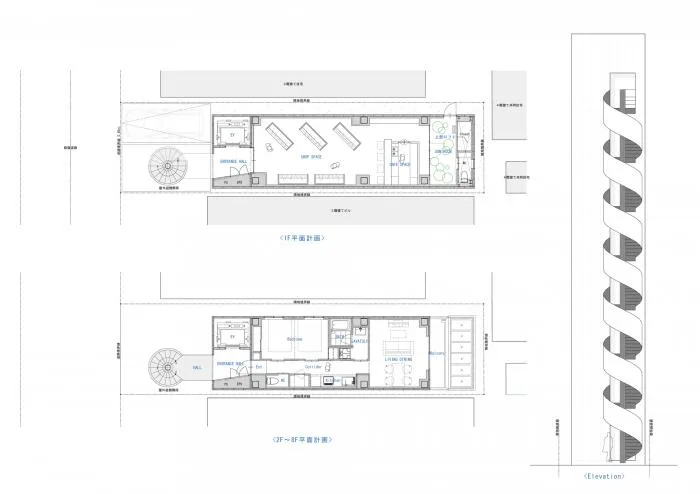 BIM Architecture | Hiroshima 'Spiral' Hotel, Challenging the Narrow Limit of a 35 ㎡ Venue/CAPD