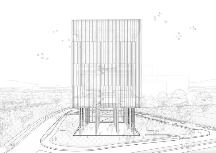 BIM Architecture | Floating White 'Lighthouse' in Space: Banja Luka Cultural Complex/Cosmos