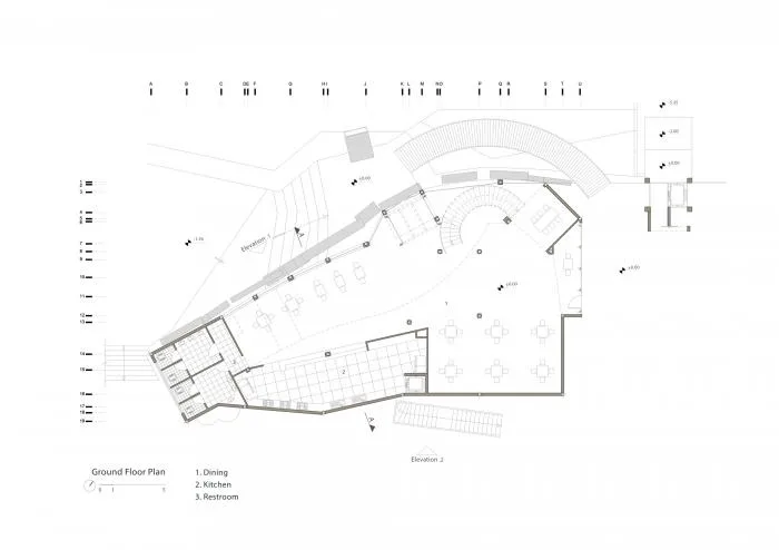 BIM architecture | Various folding panels assembled into a honeycomb like facade: Exhibition Building of Iran Greenland Convention Center