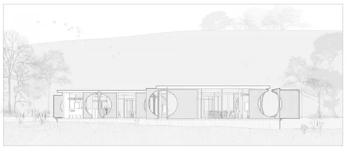 BIM Architecture | Xianghu Dingshan Island Station 'Screen Pavilion'/Planting Field Architecture
