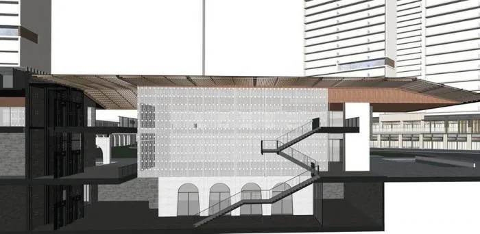 BIM Architecture | China Resources Xiyuan Yuefu Living Hall/Cube Design