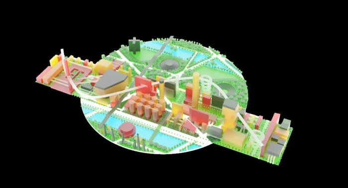 BIM Architecture | 'Industrial Heritage Transformation and Revitalization' - Handan Iron and Steel Area Proposal