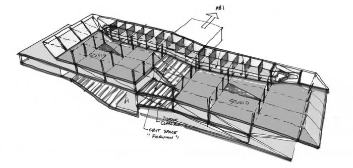 BIM Architecture | Wozniak University School of Architecture and Design: 'Diagonal' Creating Movement and Balance/ARK itection