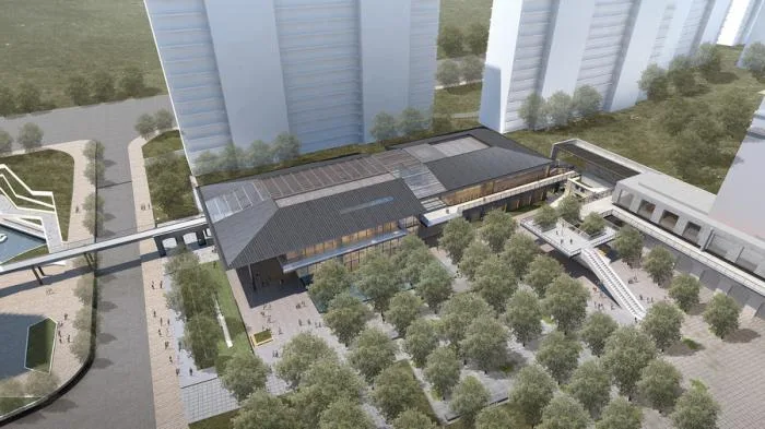 BIM Architecture | China Resources Xiyuan Yuefu Living Hall/Cube Design