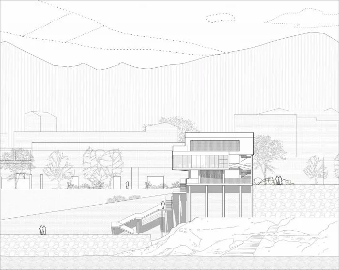 BIM Architecture | Lingjiang Yidu · Sansheng Chedu Service Station/Yueji Architectural Design Firm
