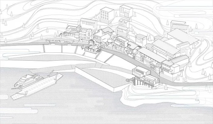BIM Architecture | Lingjiang Yidu · Sansheng Chedu Service Station/Yueji Architectural Design Firm